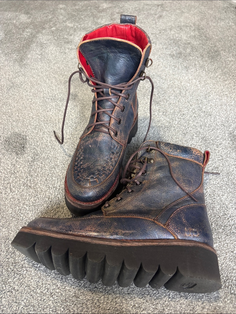 Bed Stu Elisha II Leather Boots in Aster Purple Lux
